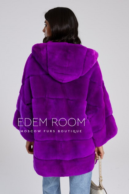 пончо с капюшоном  из орилага