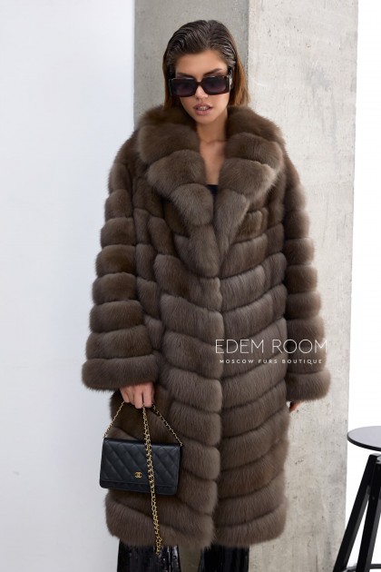 шуба из меха куницы