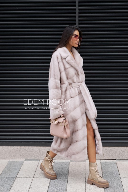 норковая шуба с поясом норковая шуба с поясом