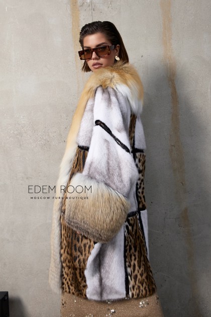 комбинированная шуба комбинированная шуба