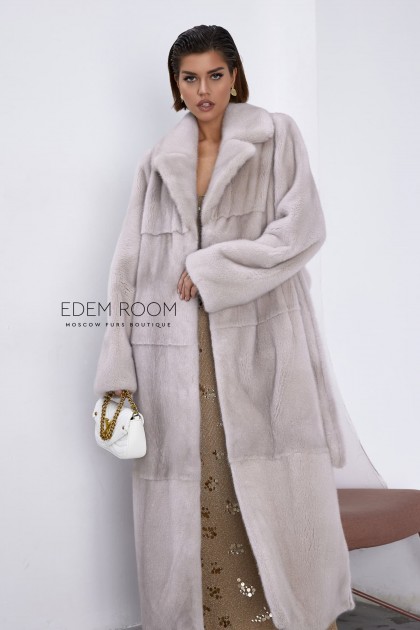 удлиненная норковая шуба с поясом удлиненная норковая шуба с поясом