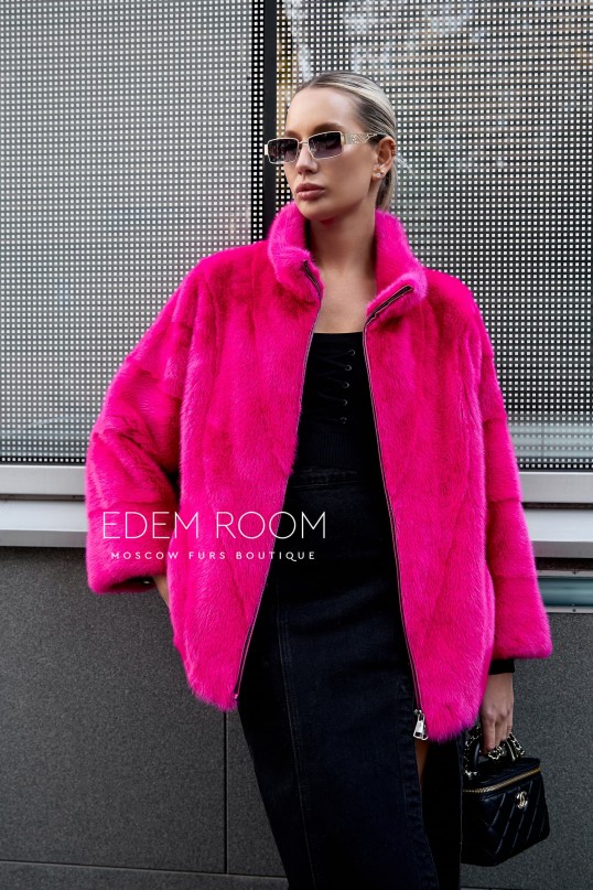 норковая куртка на молнии норковая куртка на молнии