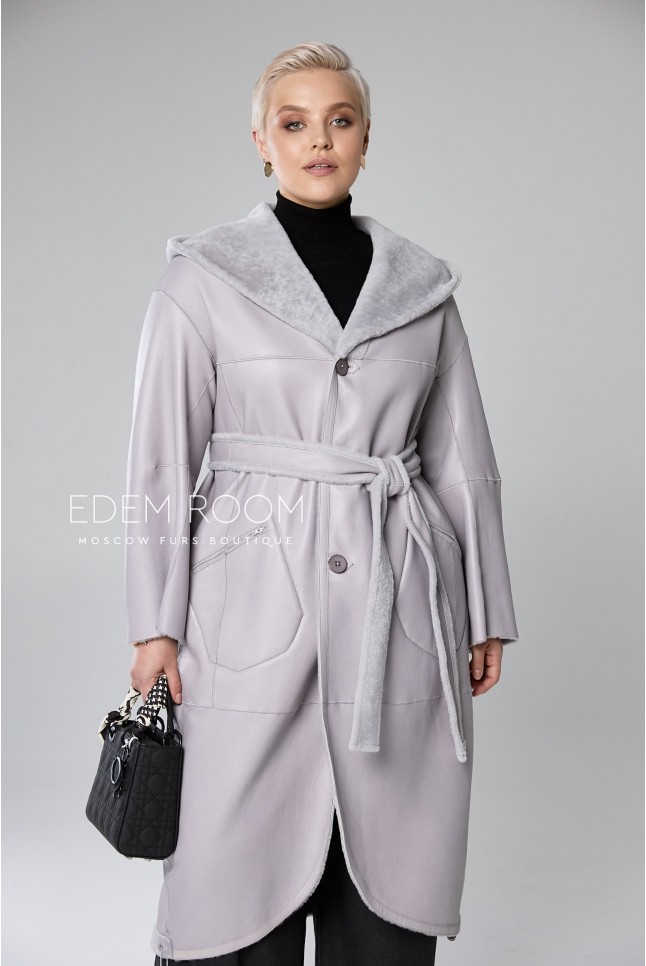 демисезонное двухстороннее пальто - дублёнка  демисезонное двухстороннее пальто - дублёнка