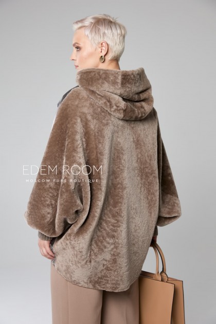 стильная куртка - дублёнка для больших размеров