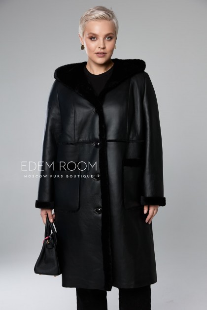 дублёнка на пуговицах для женщин