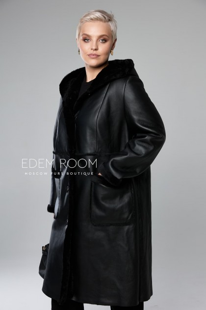 дублёнка на пуговицах для женщин