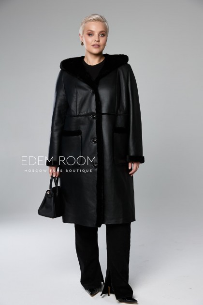 дублёнка на пуговицах для женщин