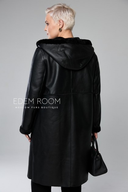 дублёнка на пуговицах для женщин