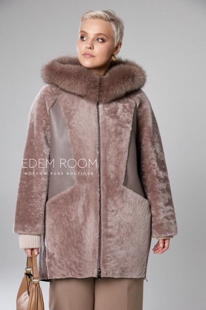 удобная куртка - дублёнка для больших размеров