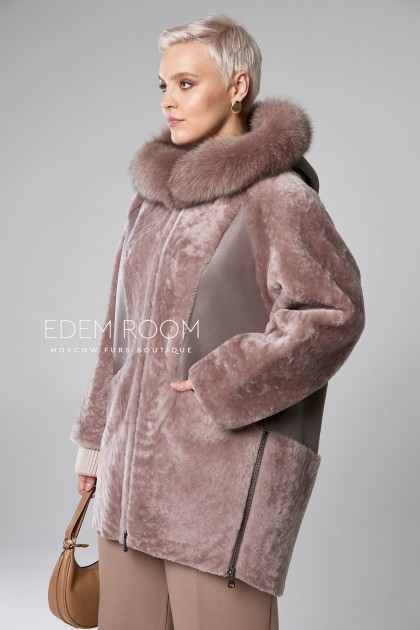 удобная куртка - дублёнка для больших размеров