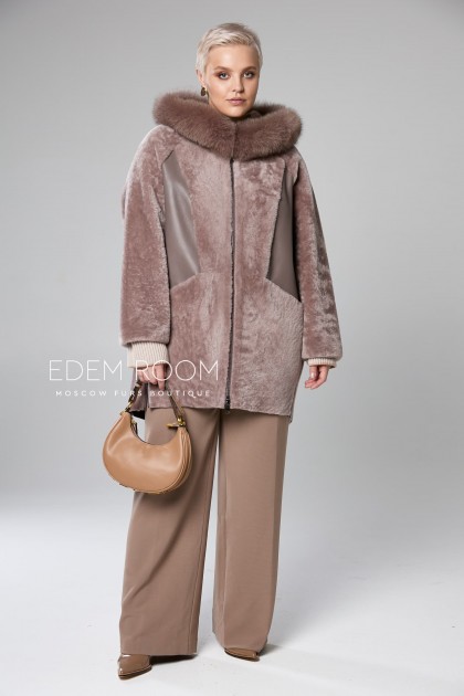 удобная куртка - дублёнка для больших размеров