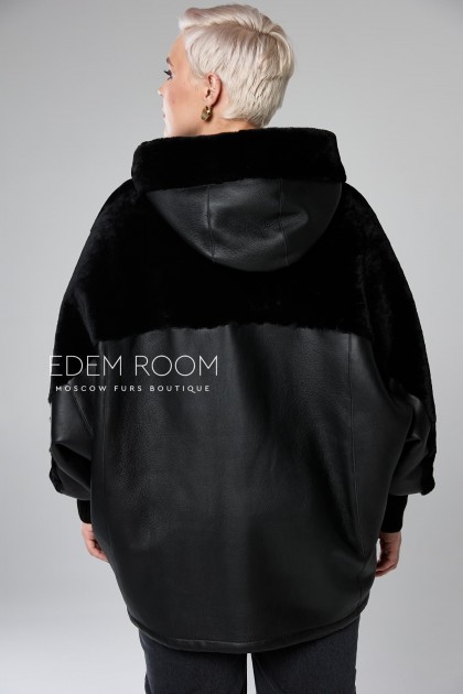 модная куртка - дублёнка для больших размеров