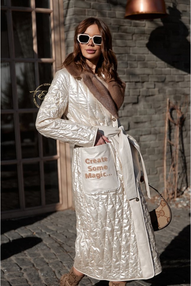 демисезонное тканевое пальто от Donna Baconni