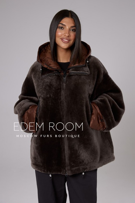 шубка - дублёнка из мериноса