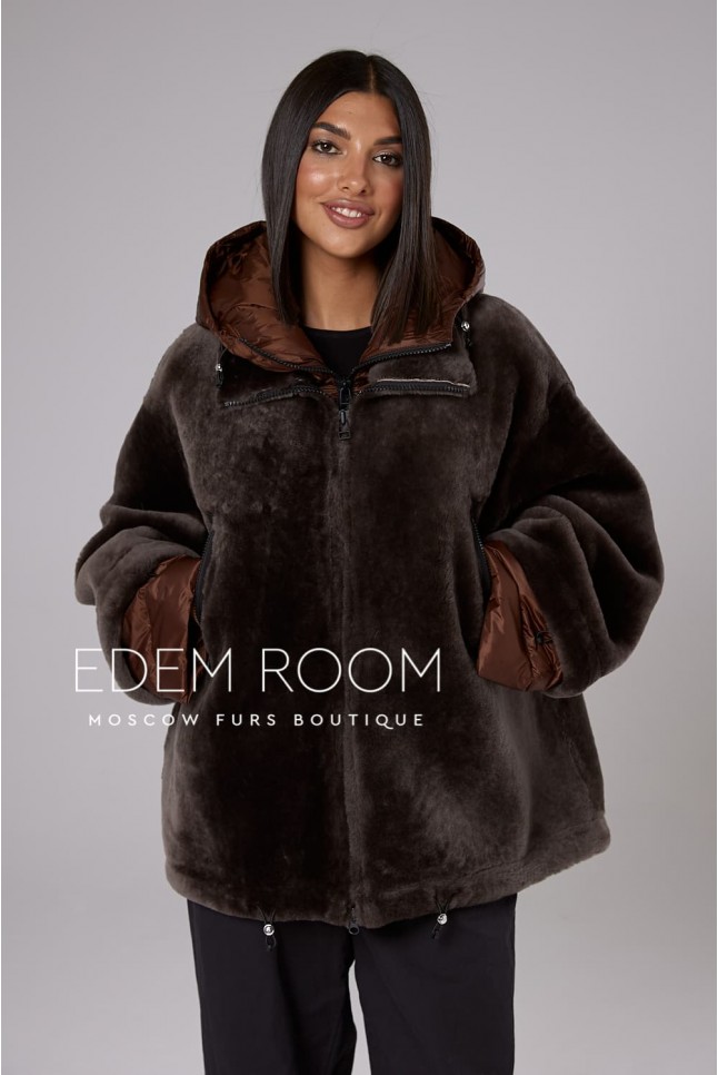 шубка - дублёнка из мериноса