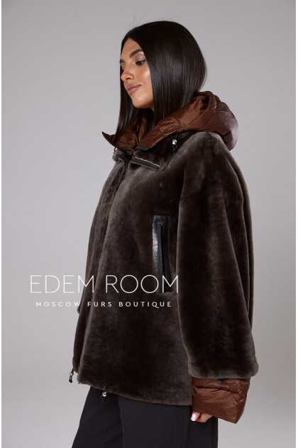 шубка - дублёнка из мериноса