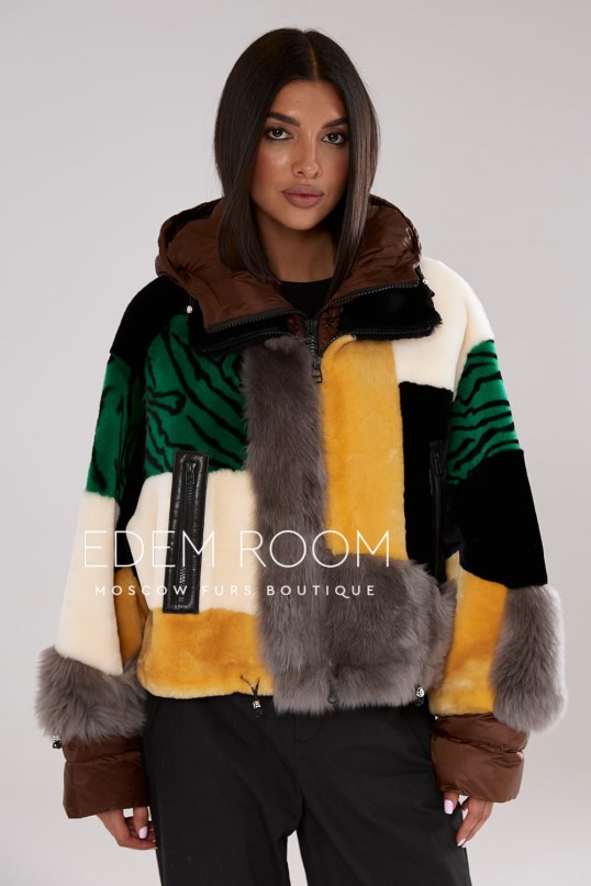 куртка дублёнка из меха мериноса