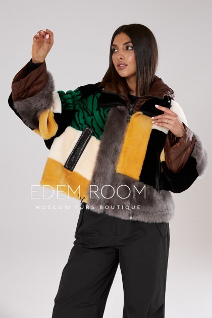 куртка дублёнка из меха мериноса