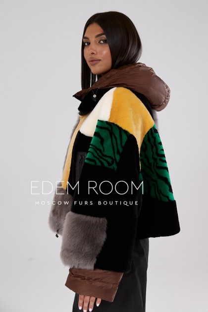 куртка дублёнка из меха мериноса