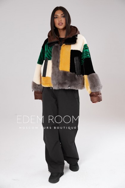 куртка дублёнка из меха мериноса