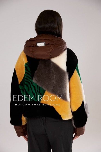 куртка дублёнка из меха мериноса