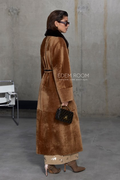 двухсторонняя дублёнка под пояс