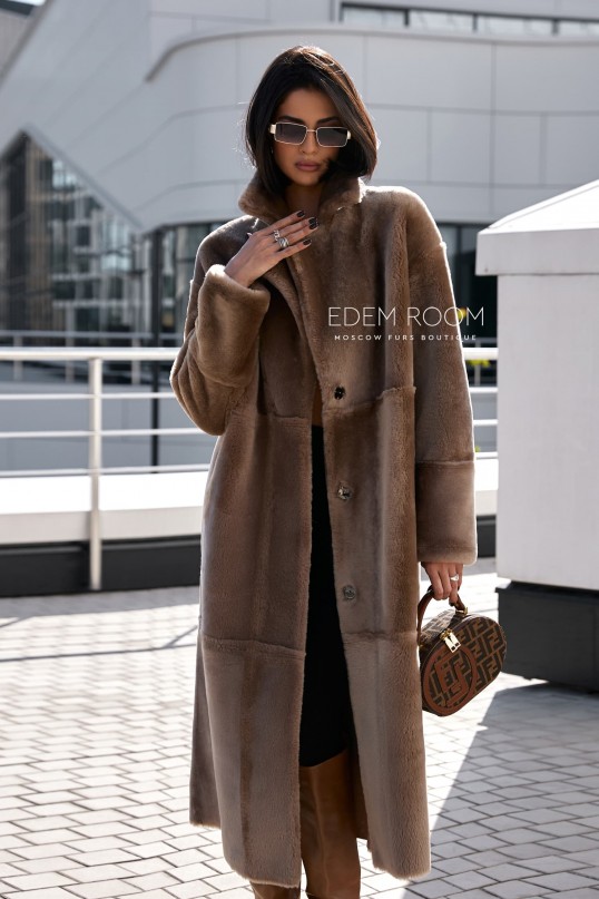 стильная шубка - дублёнка 