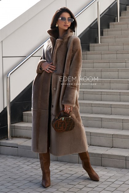 стильная шубка - дублёнка 