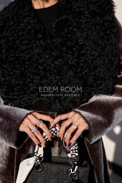 итальянское демисезонное пальто - дублёнка