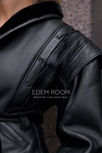 куртка - дублёнка на запах