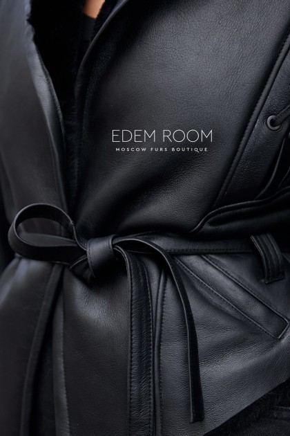 куртка - дублёнка на запах