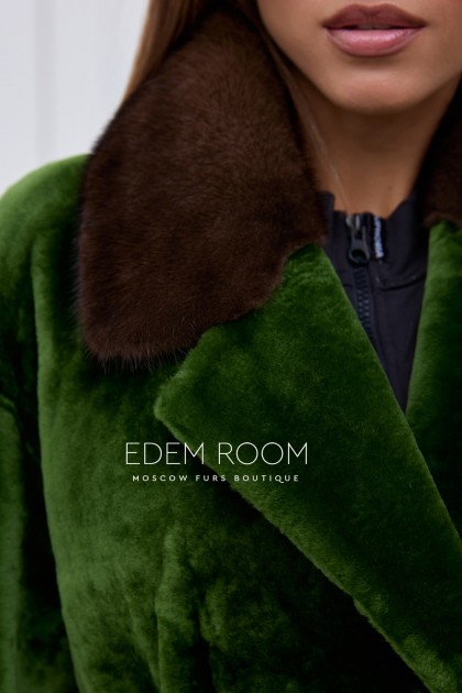 Элитная шуба - дублёнка из мерино