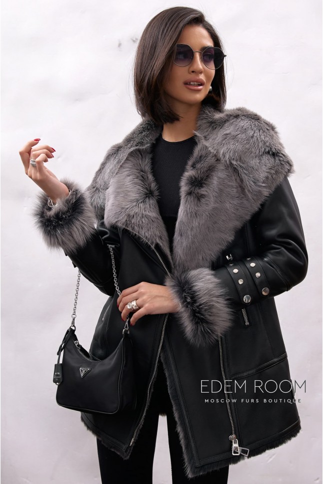 женская дублёнка на тоскане