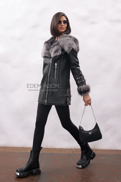 женская дублёнка на тоскане