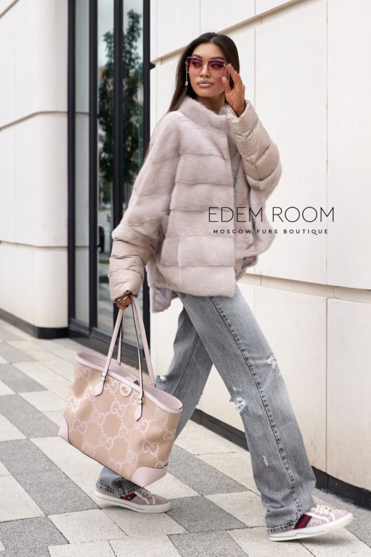 норковая куртка транформер