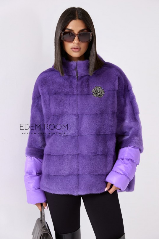 норковая куртка - трансформер