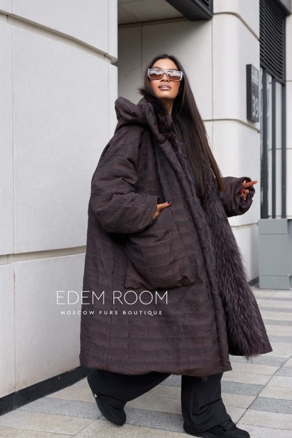 пуховое пальто с мехом