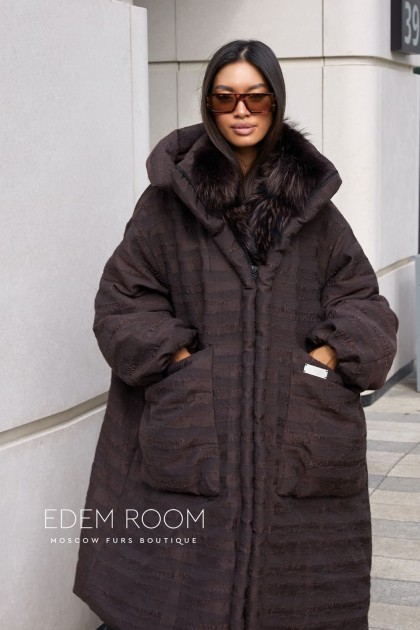 пуховое пальто с мехом