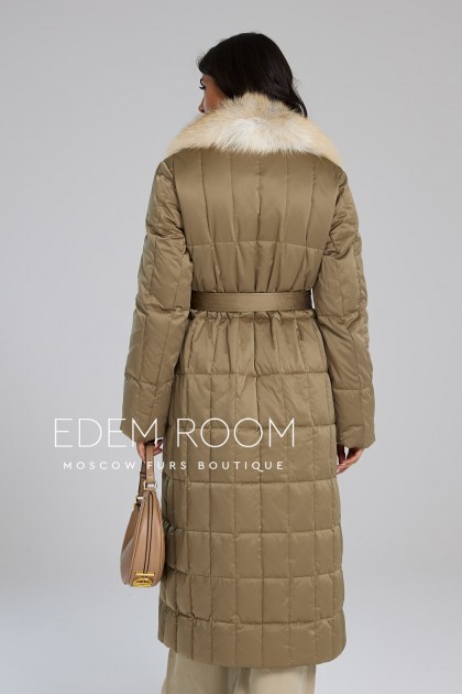 демисезонное пуховое пальто