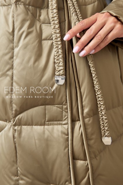 пуховик - пальто с мехом