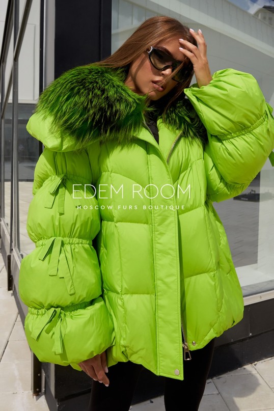 модный пуховик оверсайз