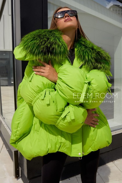 модный пуховик оверсайз