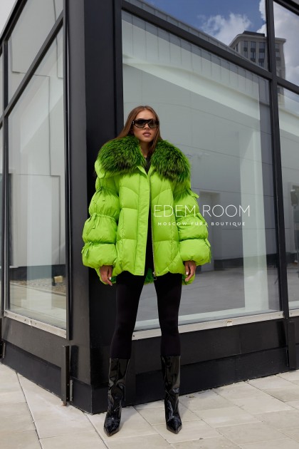 модный пуховик оверсайз