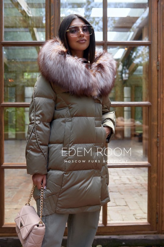 дутый пуховик 