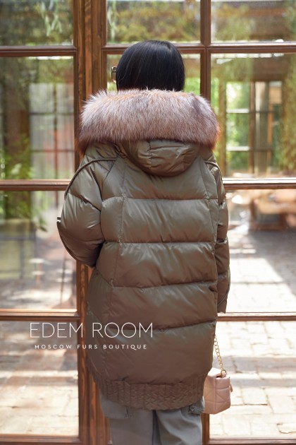 дутый пуховик 