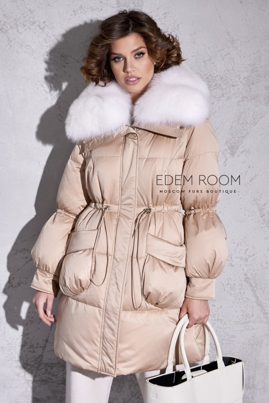 лёгкий пуховик с мехом лёгкий пуховик с мехом