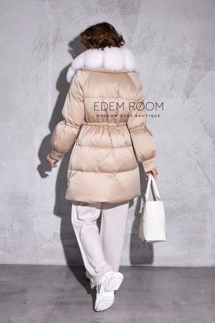 лёгкий пуховик с мехом лёгкий пуховик с мехом