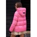 розовая куртка - пуховик