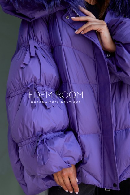 яркий пуховик - овер