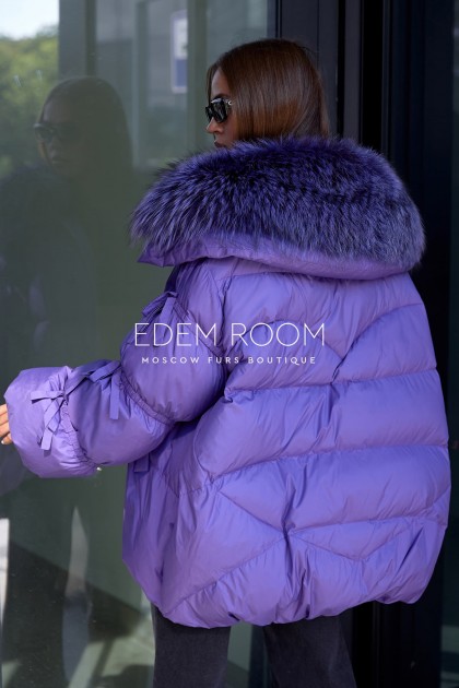 яркий пуховик - овер